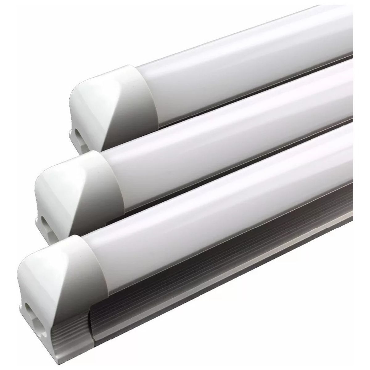 GENERICO - Tubo Led Con Base Canoa 9w T8 60cm Luz Fria  003210 Blanco Frío-003210 001051 B15