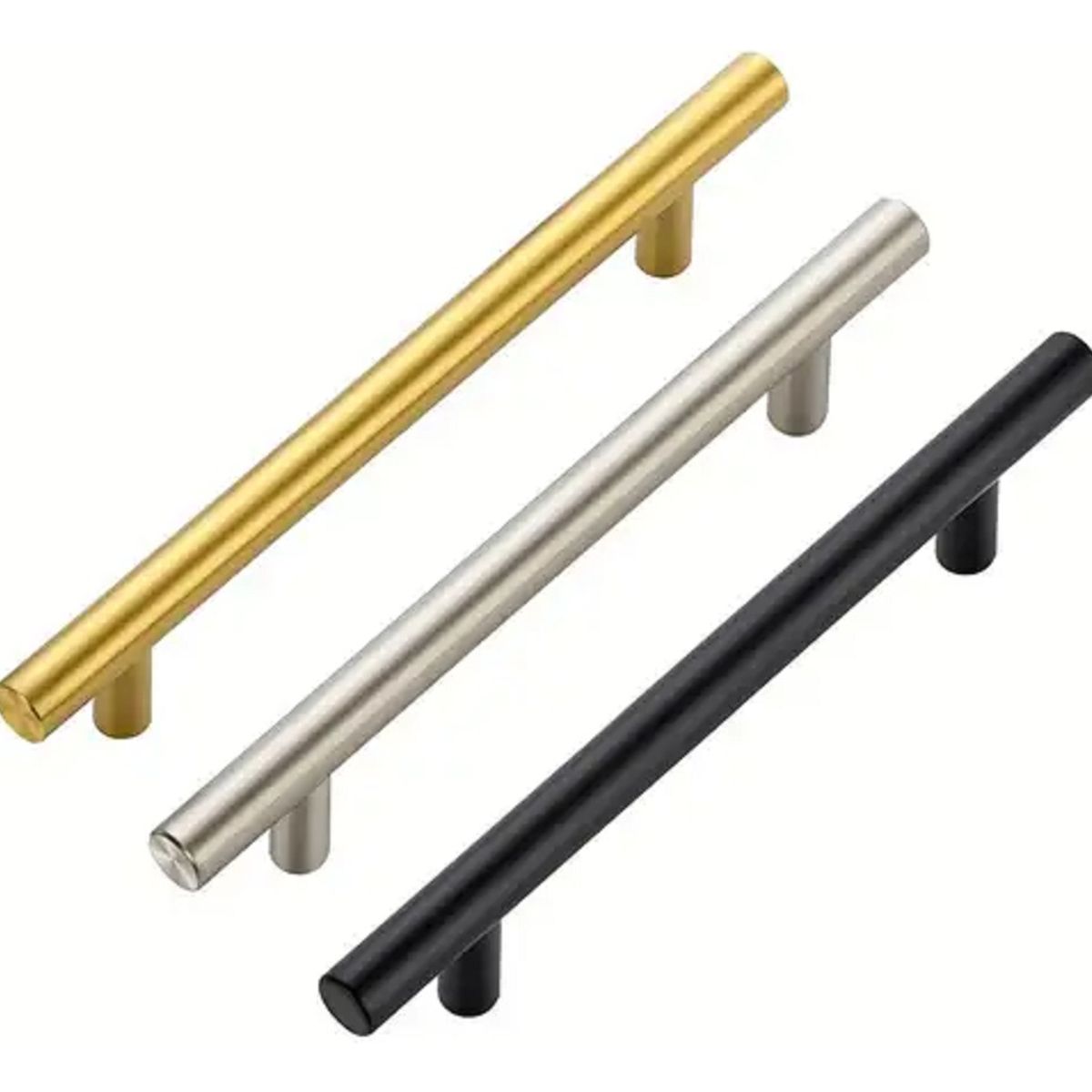 GENERICO - Tirador Manilla Madrid Dorado 192x300x12mm 5unid + Tornillo Dorado - 338023