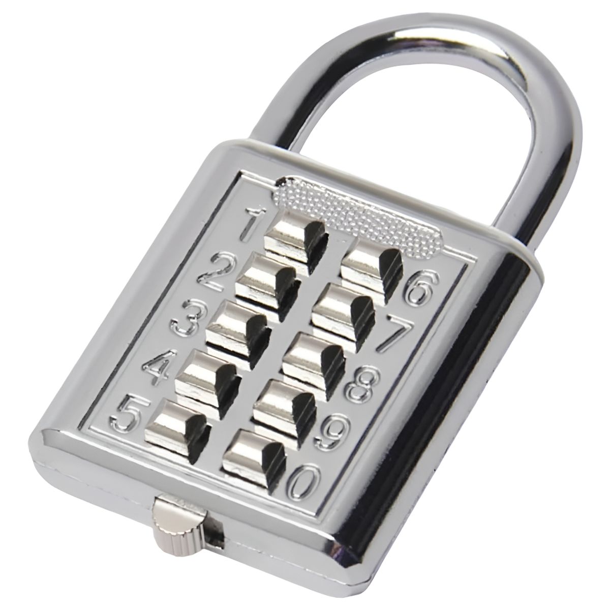 GENERICO - Candado Con Clave Pulsador Contra Robo Portatil Bicicleta