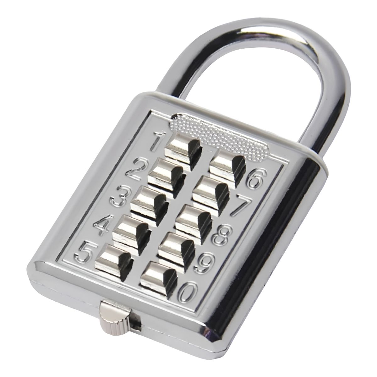 GENERICO - Candado Con Clave Pulsador Contra Robo Portatil Bicicleta