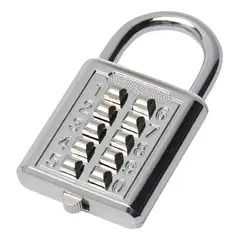 GENERICO - Candado Con Clave Pulsador Contra Robo Portatil Bicicleta