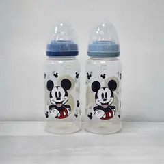 DISNEY - Set de 2 Mamaderas Boca Ancha 360ml 0M+ Mickey