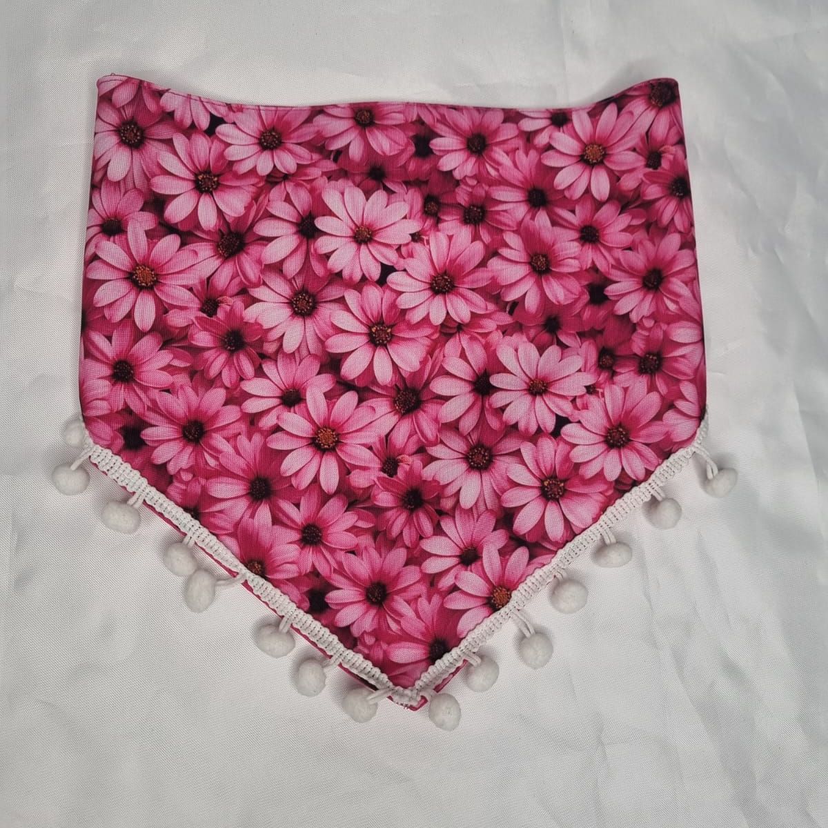 EL MUNDO DE EMMA - Bandana mascota flores fucsia talla XS