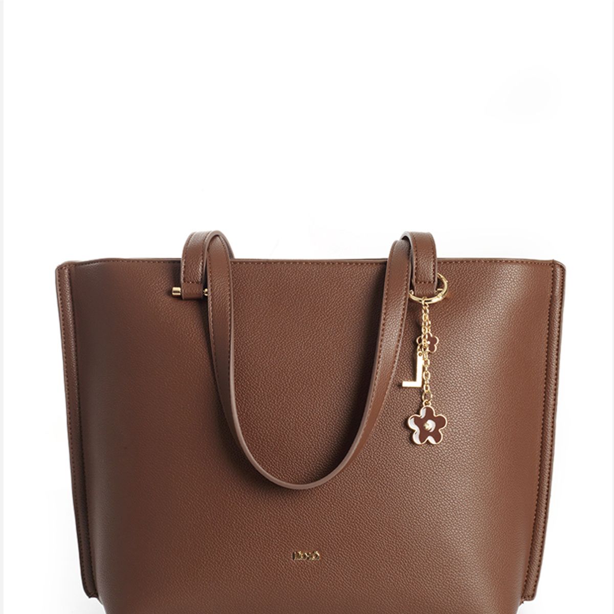 LIOLA - Bolso Grande, Simil Cuero, Chocolate Liola