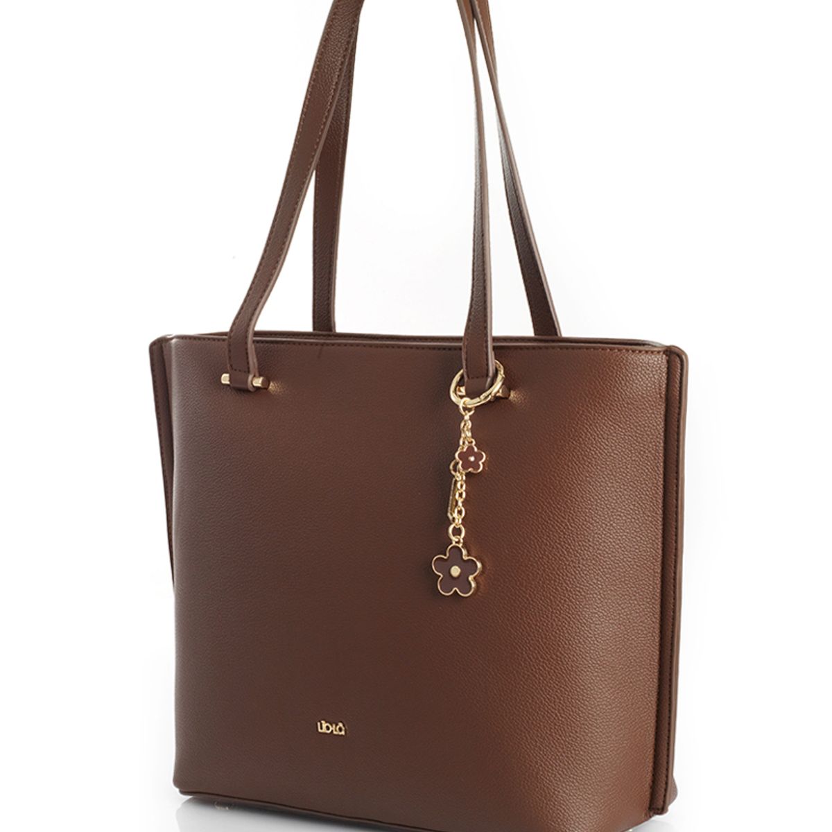 LIOLA - Bolso Grande, Simil Cuero, Chocolate Liola