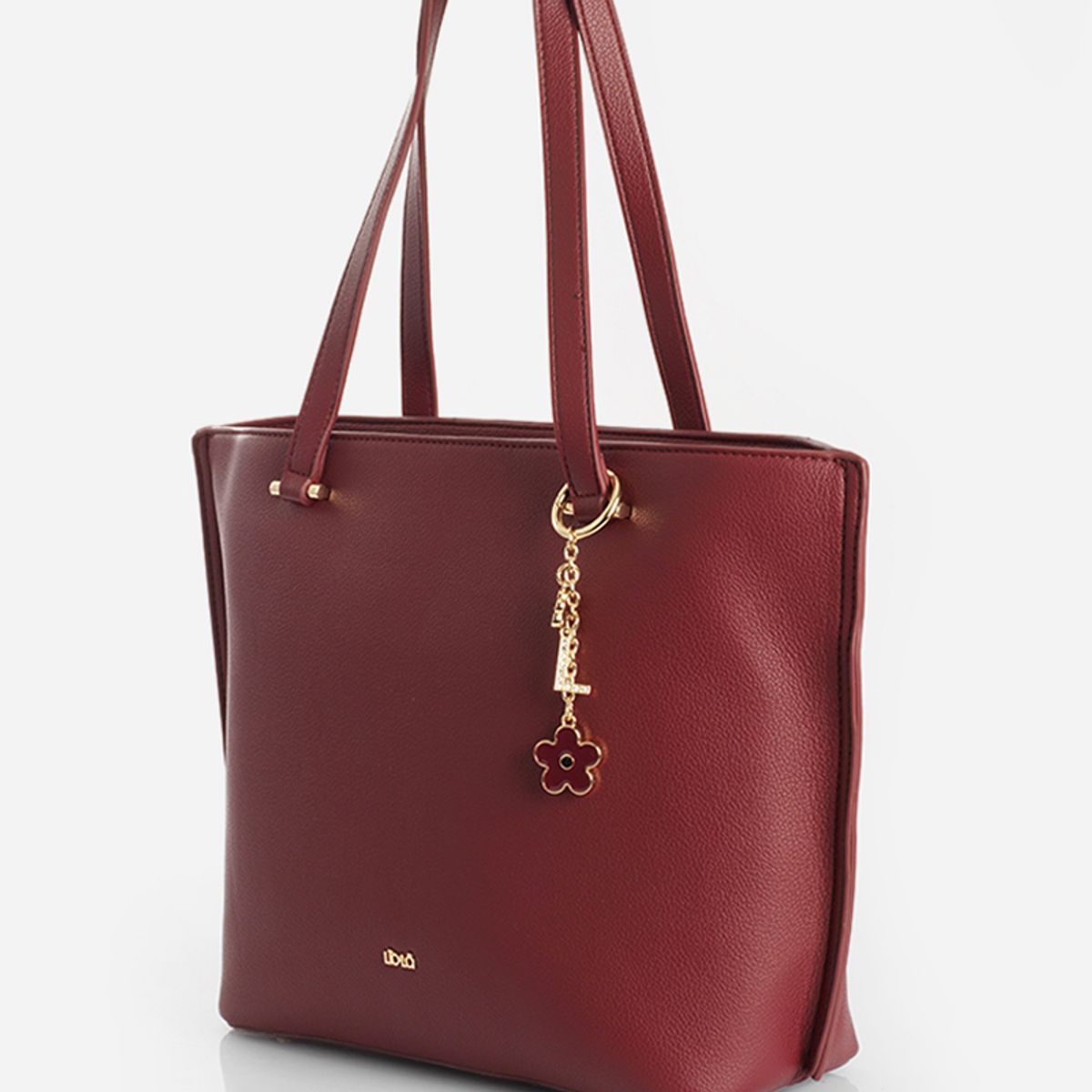 LIOLA - Bolso Grande, Simil Cuero, Burdeo Liola