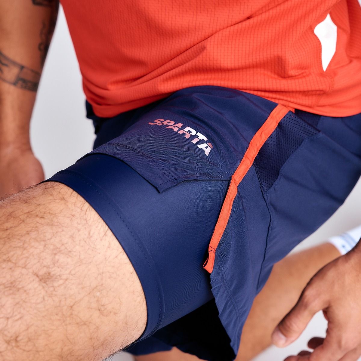 SPARTA - Short Entrenamiento Hombre Sparta Team Chile 7'' Azul