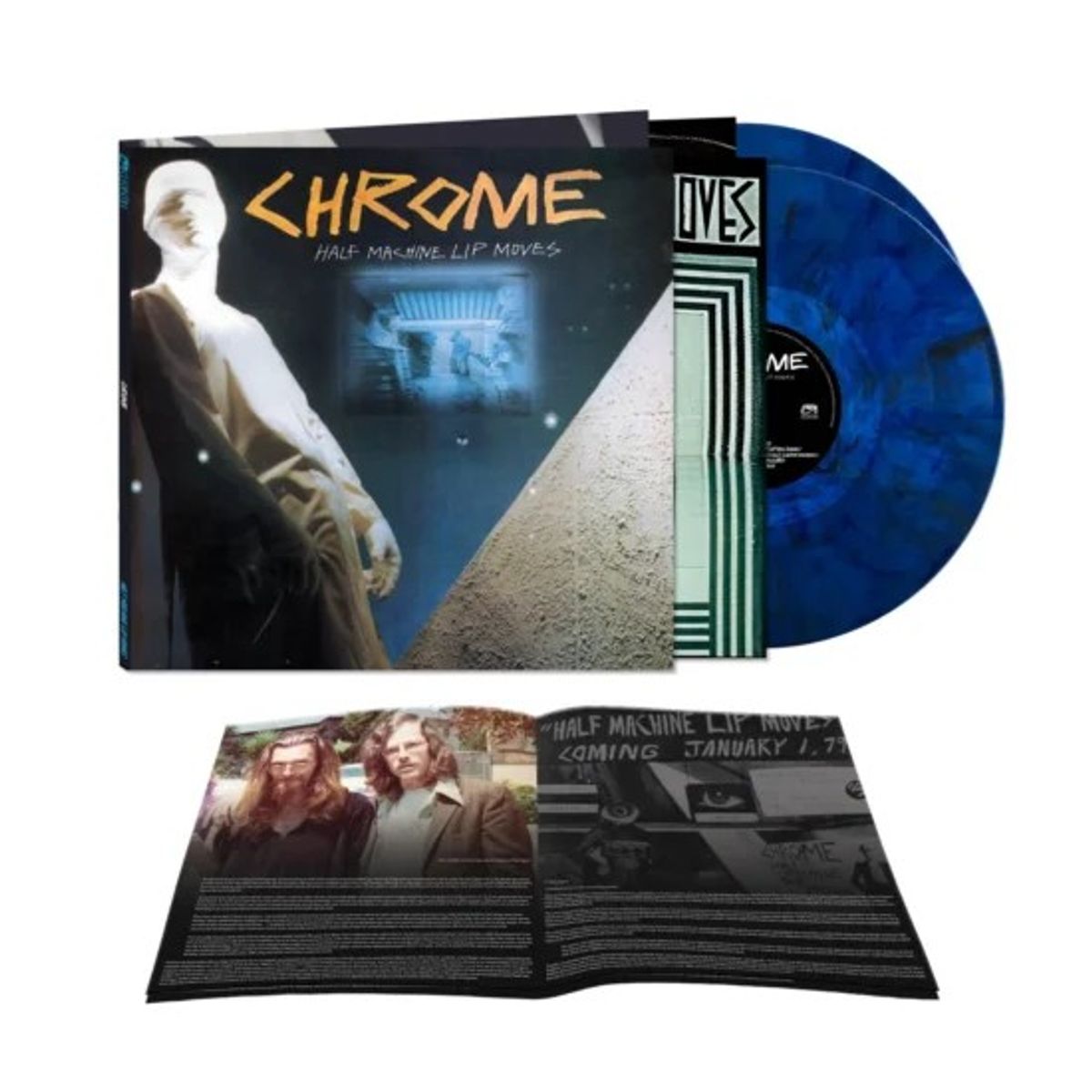 GENERICO - Chrome - Half Machine Lip Moves - Deluxe Edition - Vinilo Doble Blue Marble