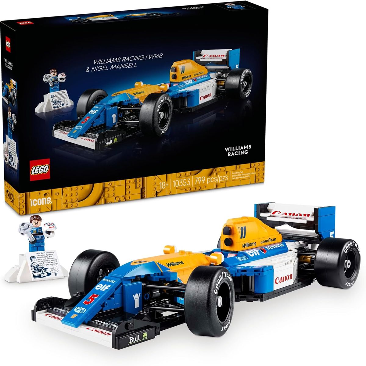 LEGO - LEGO Icons Williams Racing FW14B & Nigel Mansell