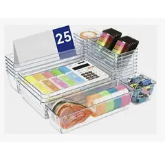GENERICO - Set 25 Organizadores Para Cajón Escritorio Cocina Baño