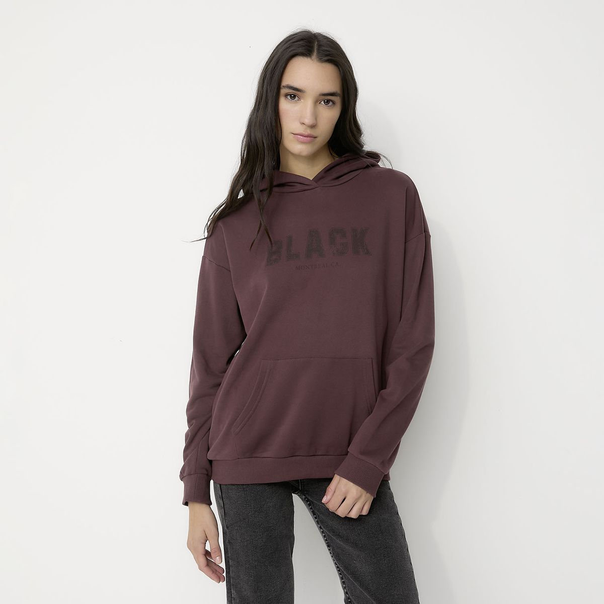 BLACK BUBBA - Mujer Poleron Wine Black Bubba
