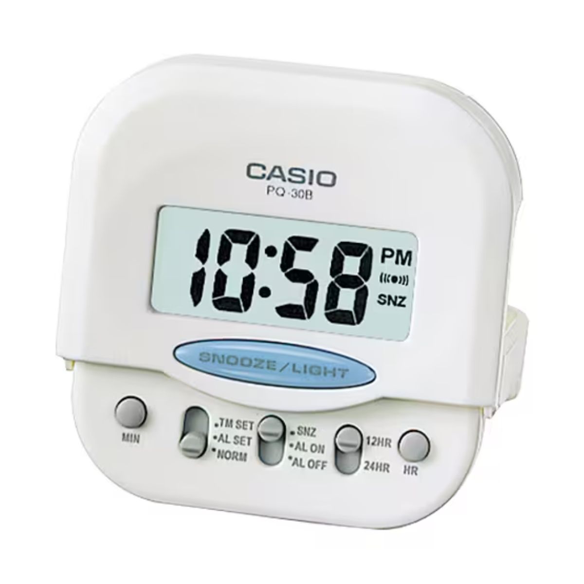 CASIO - DESPERTADOR CASIO PQ-30B-7DF BLANCO