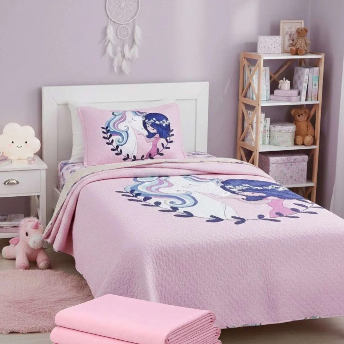 GENERICO - Pack Invierno Total Cubrecama Sherpa + Sábanas Polar Plaza y Media