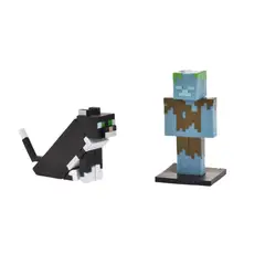 MINECRAFT - Set 2 Figuras 6 Cms Toppeez - Gato