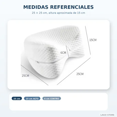 Almohada Ortopédica para Piernas Descanso y Alineación