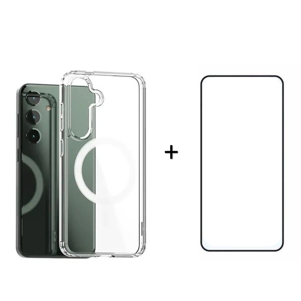 GENERICO - Kit Carcasa Magnetica + Lamina Para Samsung S25 Plus