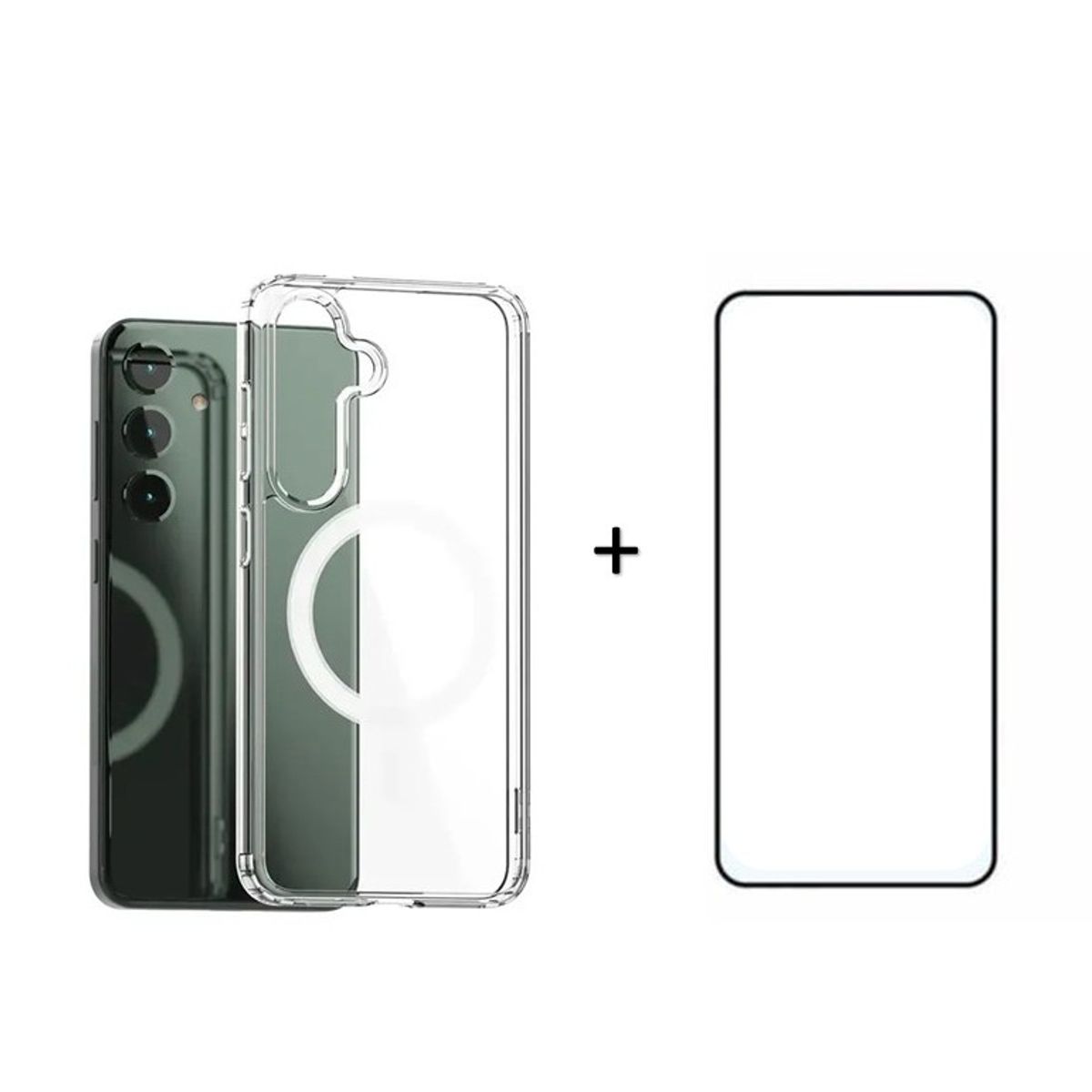GENERICO - Kit Carcasa Magnetica + Lamina Para Samsung S25 Plus