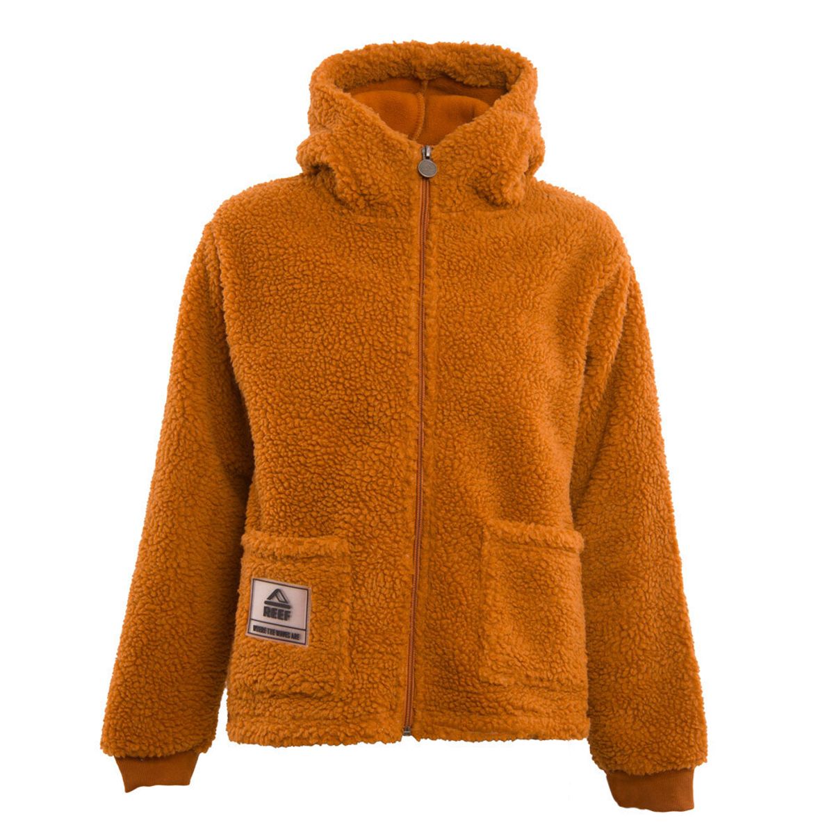 REEF - Sherpa Kids Zipper Marron