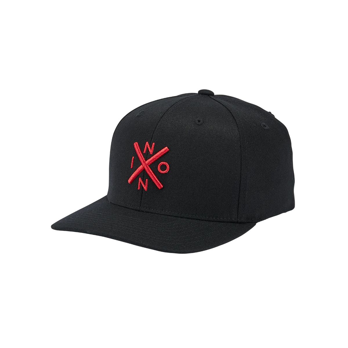 NIXON - Jockey Exchange Flex Fit Hat Black Red