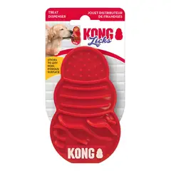 KONG - Licks Almohadilla Para Lamer Con Ventosas Talla L Rojo