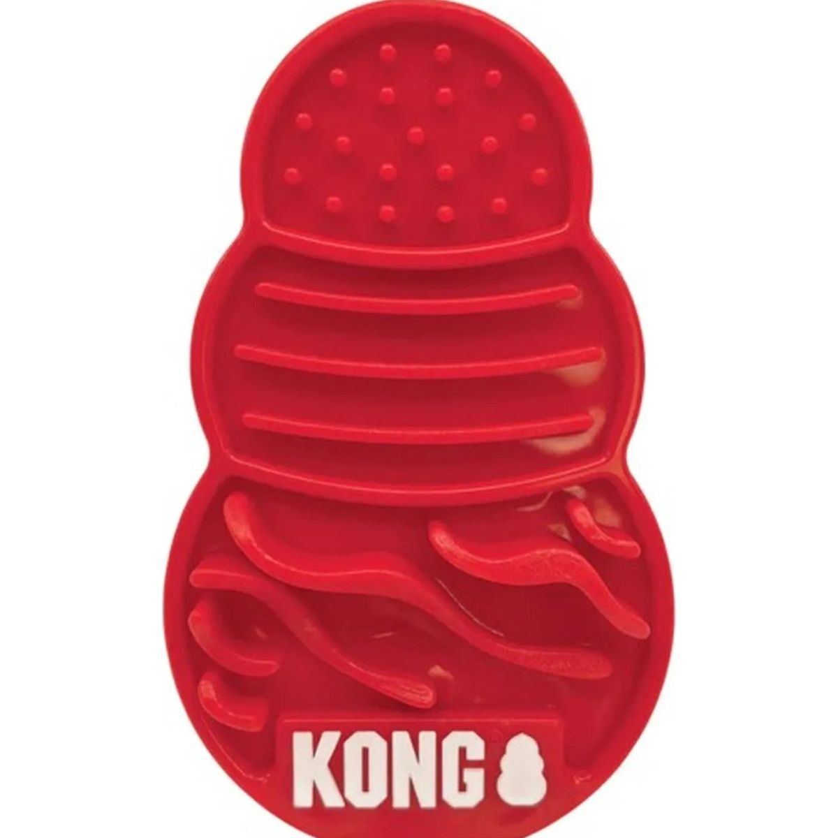 KONG - Kong Licks Almohadilla Para Lamer Con Ventosas Talla L Rojo