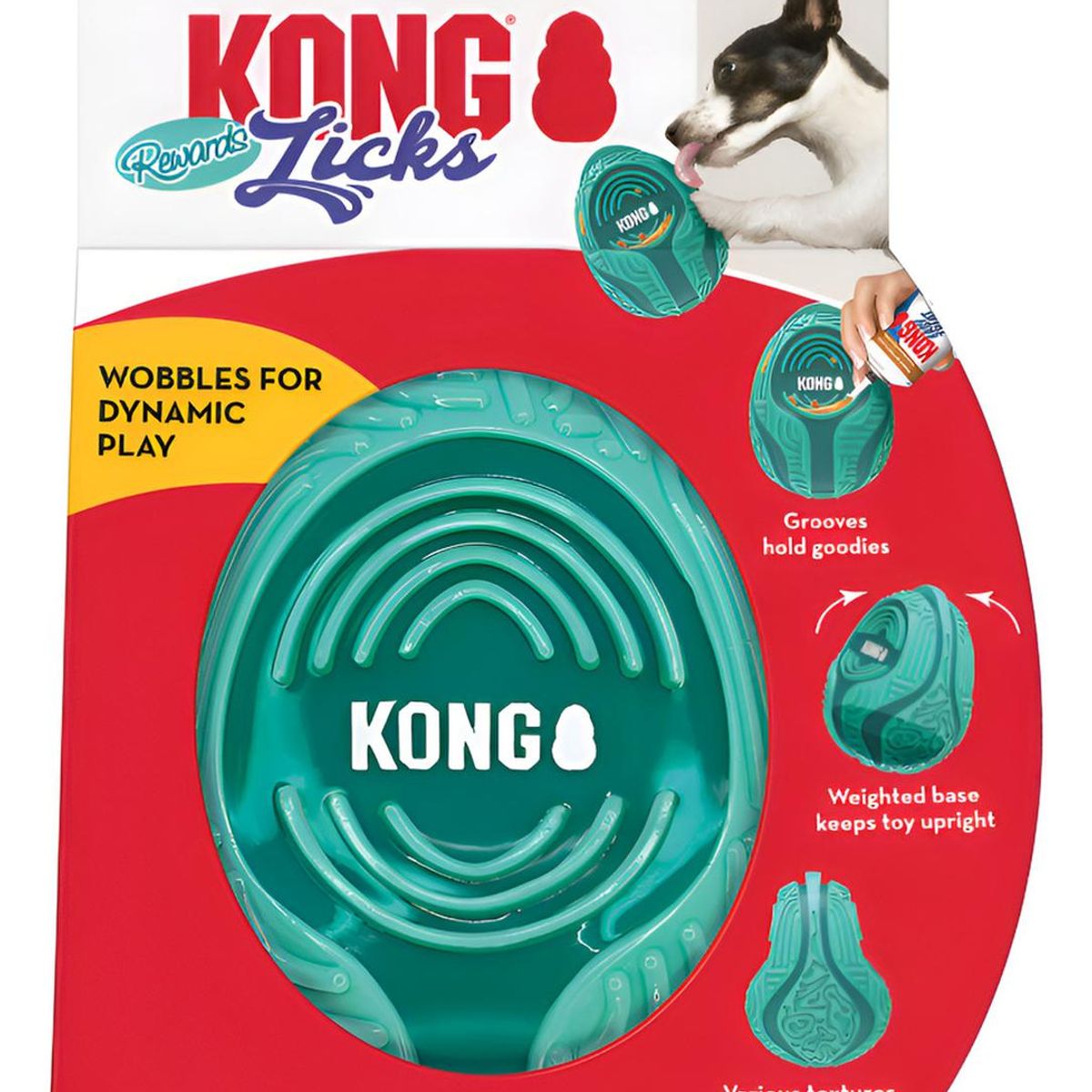 KONG - Kong Licks Rewards Recompensas Lamer Para Perros Verde