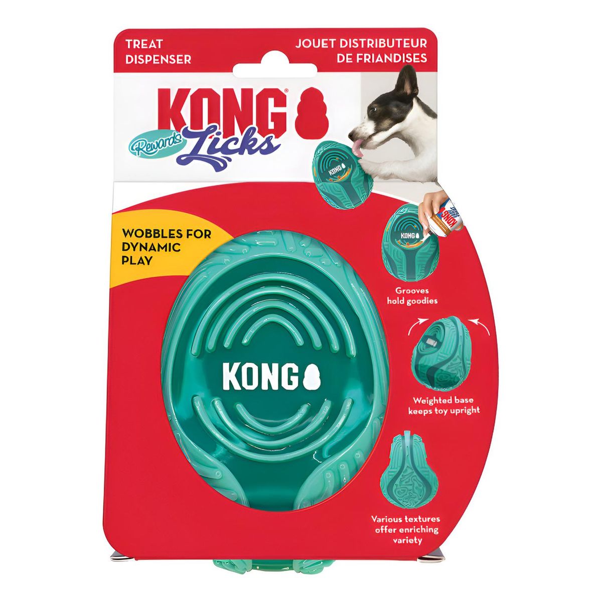 KONG - Kong Licks Rewards Recompensas Lamer Para Perros Verde