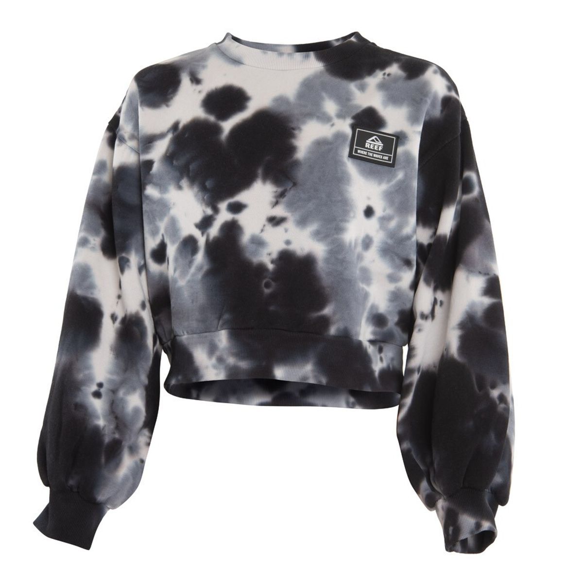 REEF - Poleron Girls Crop Black Grey White