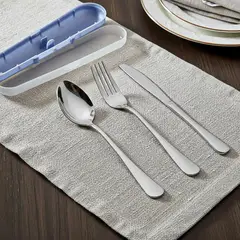 KEEP - Set De Cubiertos Cubiertos Portatiles Cubiertos De Viaje