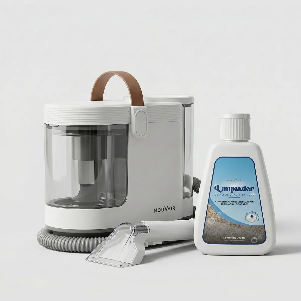 MOUVAIR - Pack Aspiradora Lava Tapiz Mouvair Jet + Limpiador de alfombras y tapices