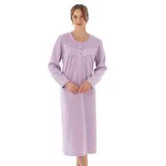 BECKIL - COD 717 CAMISA DORMIR POLAR BORDADOS