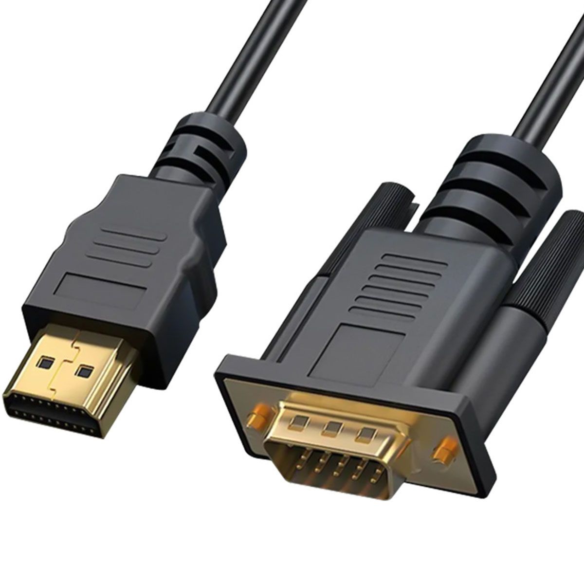 ULINK - Cable HDMI a VGA 1.8 Metros 1080p Chip Integrado (Sólo Video)