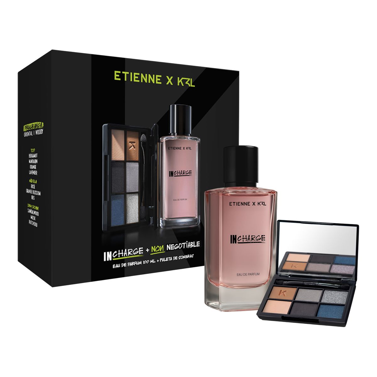 ETIENNE - Set Perfume Etienne In Charge 100 ml + Paleta de Sombras Kel