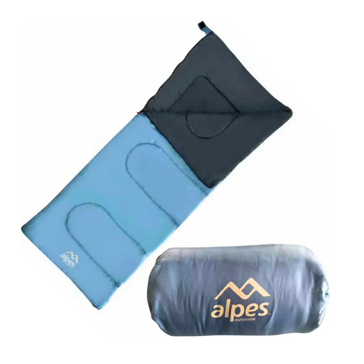 ALPES - Saco De Dormir Alpes Sobre Rectangular 10-25°c Azul 1.83x35