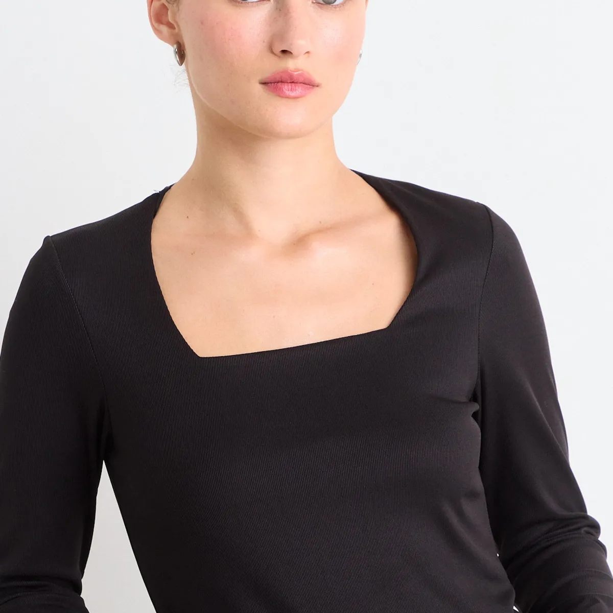 IO - Polera Manga Larga Mujer Negro Io