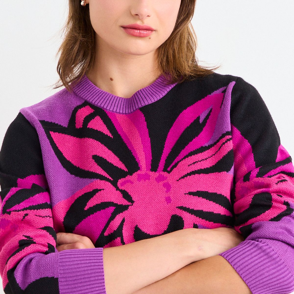 IO - Sweater Fantasia Mujer Fucsia Io