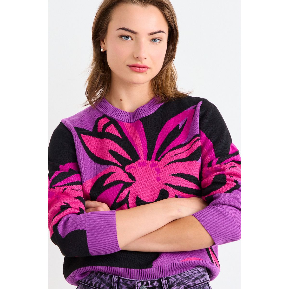 IO - Sweater Fantasia Mujer Fucsia Io