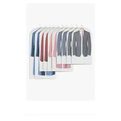 GENERICO - Bolsa Colgante Para Ropa Cubre Trajes Polvo Protector 8 Pcs Transparente