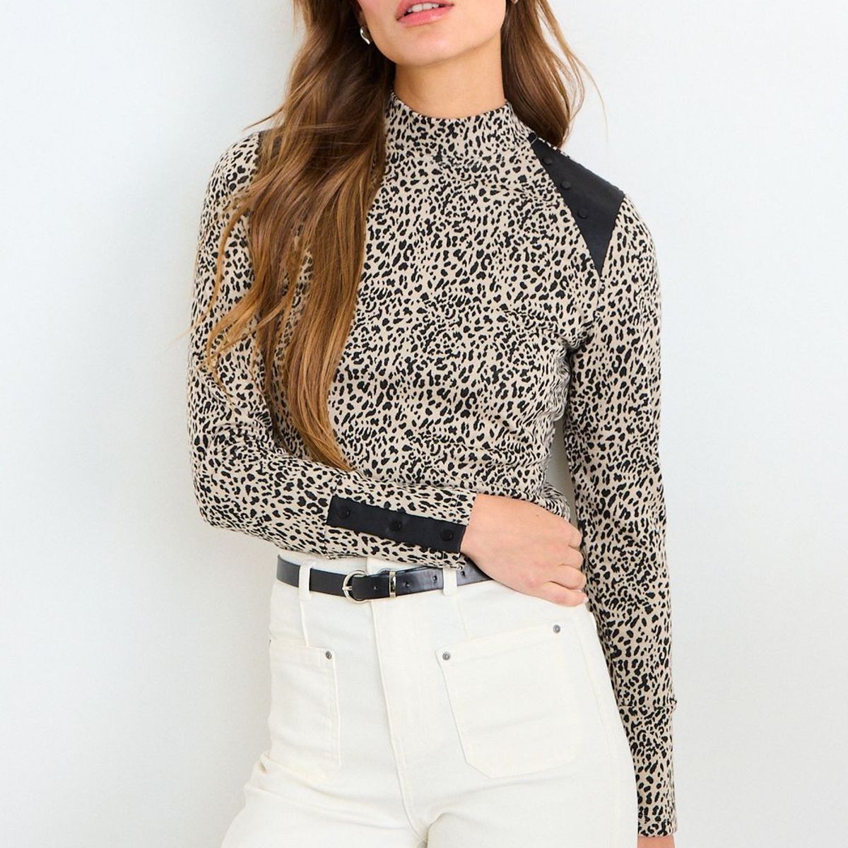 IO - Polera Fantasia Mujer Beige Io