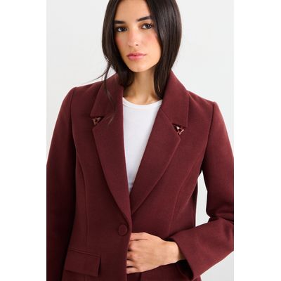 Imagen 2 del producto Chaqueton Liso Mujer Café