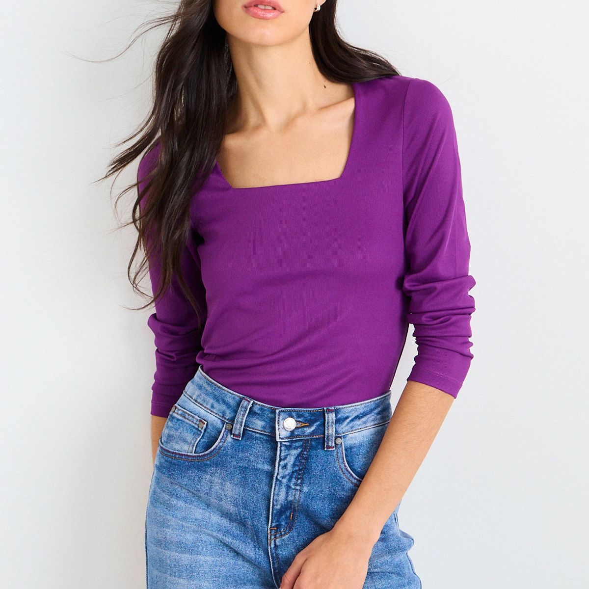 IO - Polera Lisa Mujer Morado Io