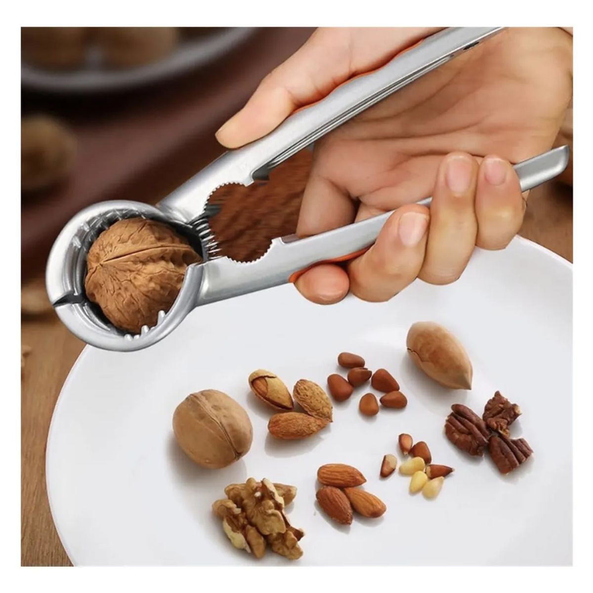 GENERICO - Pinza Quebradora de Nuez Almendras quita Cascara