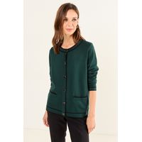 Tejido Chanel Bicolor Mujer Verde Oliva Magriffe