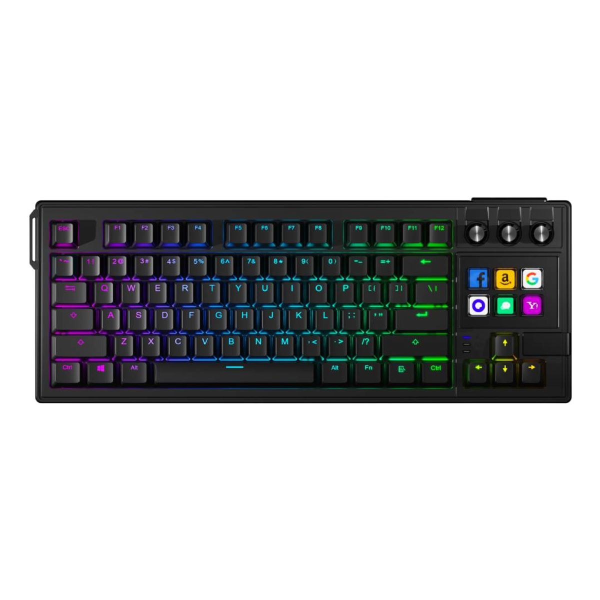 GENERICO - Teclado Exodia Mantra K1 con Streamdeck Negro Sw Red RGB