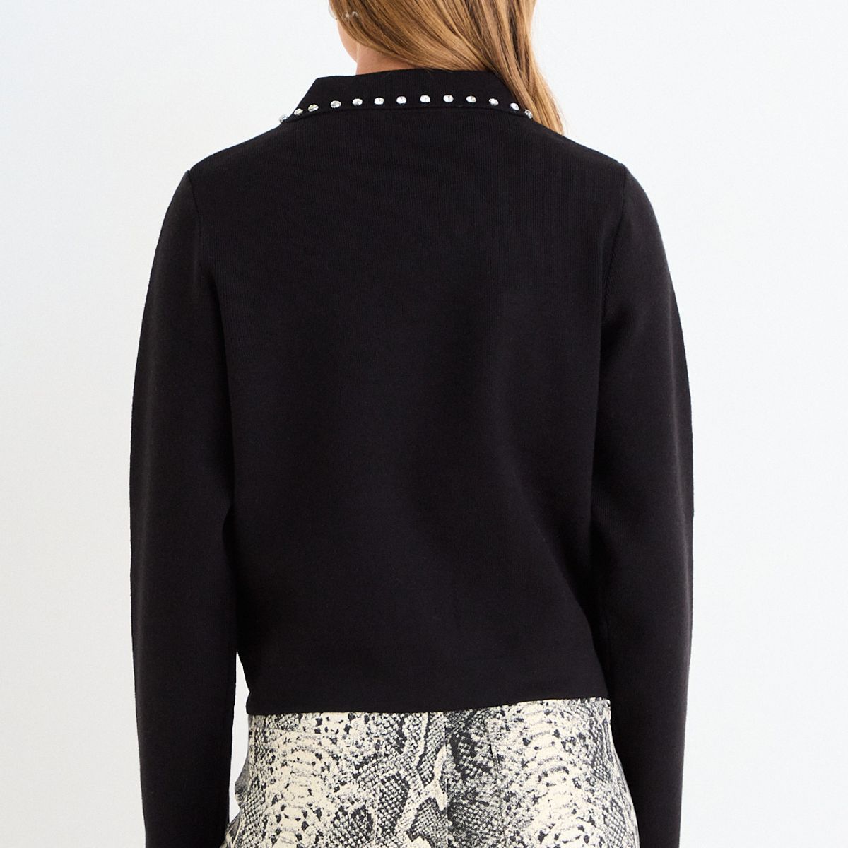 ASH - Trucker Cardigan Mujer Negro Ash