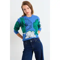 IO - Sweater Fantasia Mujer Azul