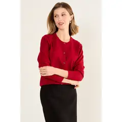 MA GRIFFE - Chaleco Liso Mujer Rojo Magriffe