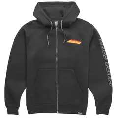 ETNIES - Polerón Full Zipper Santa Cruz Flame Tech Black