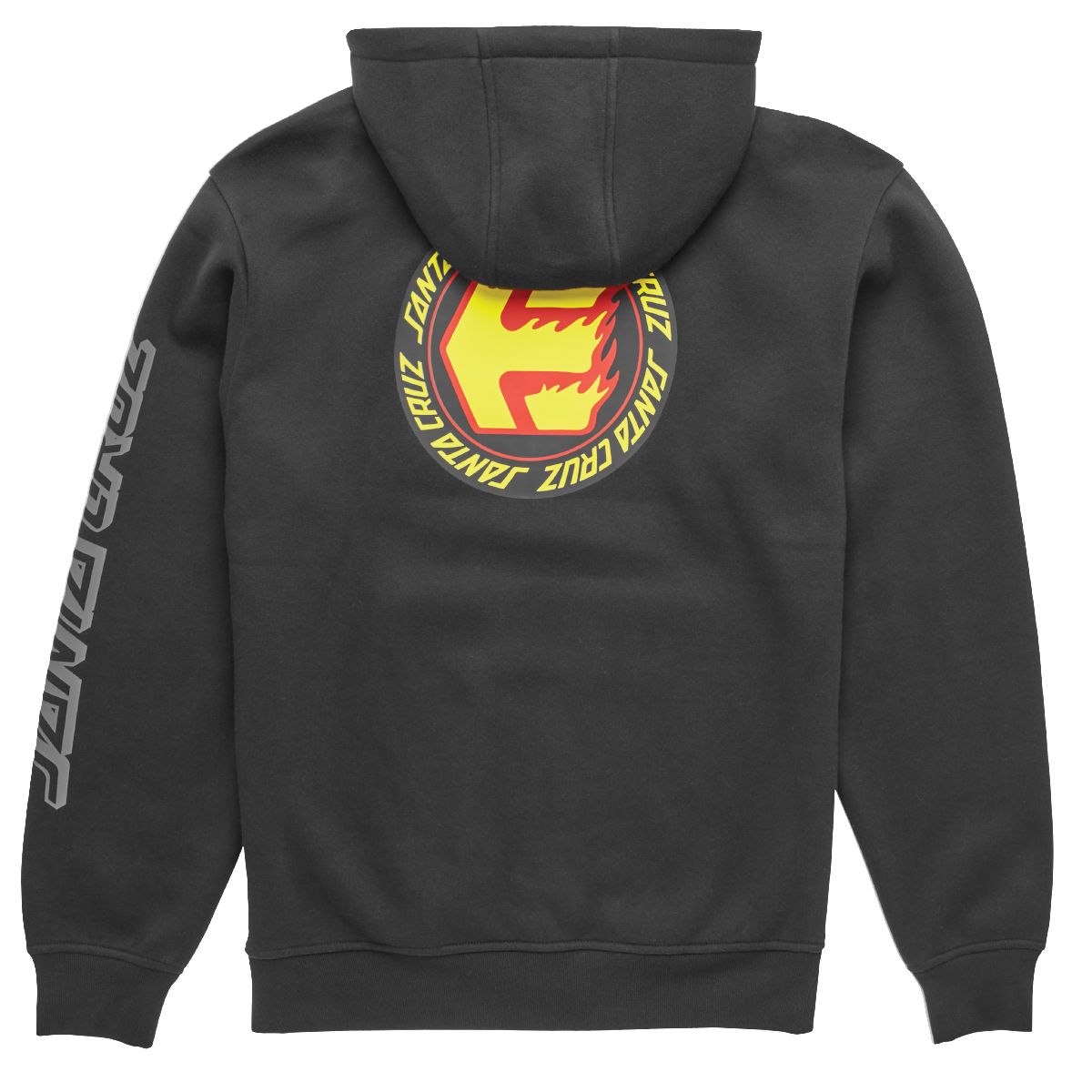 ETNIES - Polerón Etnies Full Zipper Santa Cruz Flame Tech Black