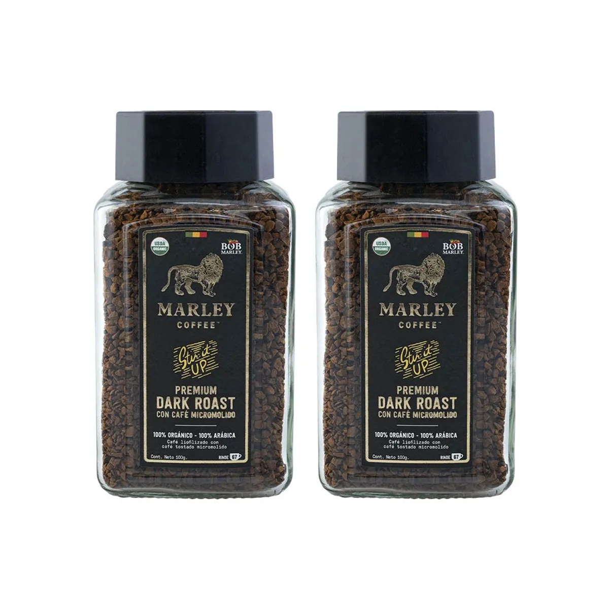 MARLEY COFFEE - Pack 2x Café Orgánico Liofilizado Stir It Up 100g